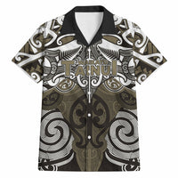 Personalised Maori Waikato Tainui Hawaiian Shirt Silver Fern Kowhaiwhai Art