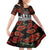 New Zealand ANZAC Day Family Matching Short Sleeve Bodycon Dress and Hawaiian Shirt Poppy With Polynesian Pattern LT01 Daughter's Dress Black - Polynesian Pride