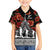 New Zealand ANZAC Day Family Matching Short Sleeve Bodycon Dress and Hawaiian Shirt Poppy With Polynesian Pattern LT01 Son's Shirt Black - Polynesian Pride