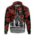 New Zealand ANZAC Day Hoodie Poppy With Polynesian Pattern LT01 Pullover Hoodie Black - Polynesian Pride