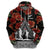 New Zealand ANZAC Day Hoodie Poppy With Polynesian Pattern LT01 - Polynesian Pride