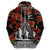 New Zealand ANZAC Day Hoodie Poppy With Polynesian Pattern LT01 - Polynesian Pride