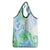 Kia Ora Maori New Zealand Pastel Grocery Bag Sun Ta Moko Aqua Green Version