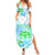 Kia Ora Maori New Zealand Pastel Summer Maxi Dress Sun Ta Moko Aqua Green Version LT01 Women Aqua - Polynesian Pride