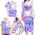 Kia Ora Maori New Zealand Pastel Family Matching Long Sleeve Bodycon Dress and Hawaiian Shirt Sun Ta Moko Lilac Version LT01 - Polynesian Pride