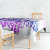 Kia Ora Maori New Zealand Pastel Tablecloth Sun Ta Moko Lilac Version LT01 - Polynesian Pride