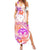 Kia Ora Maori New Zealand Pastel Summer Maxi Dress Sun Ta Moko Sunset Version LT01 Women Orange - Polynesian Pride