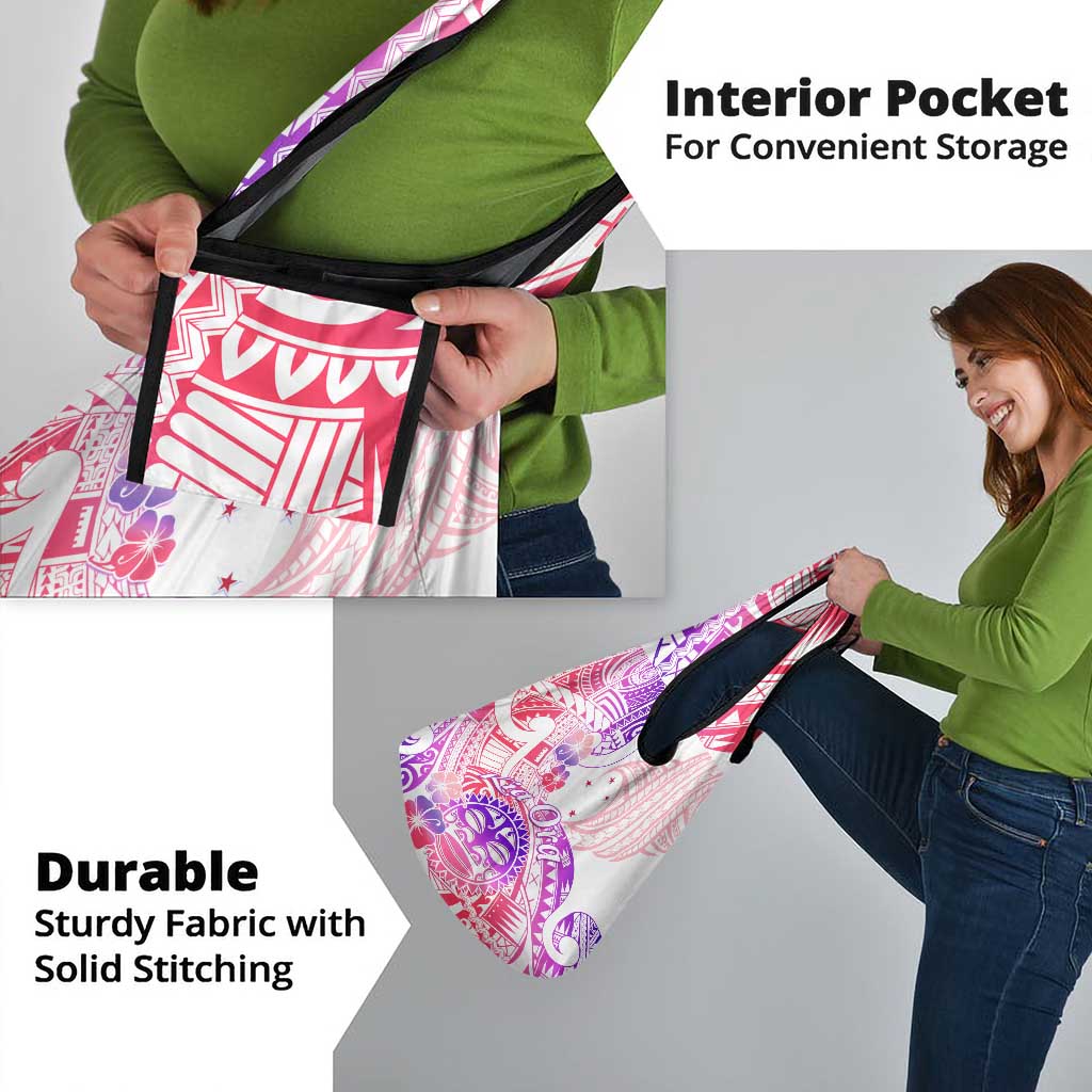 Kia Ora Maori New Zealand Pastel Grocery Bag Sun Ta Moko Sweet Version