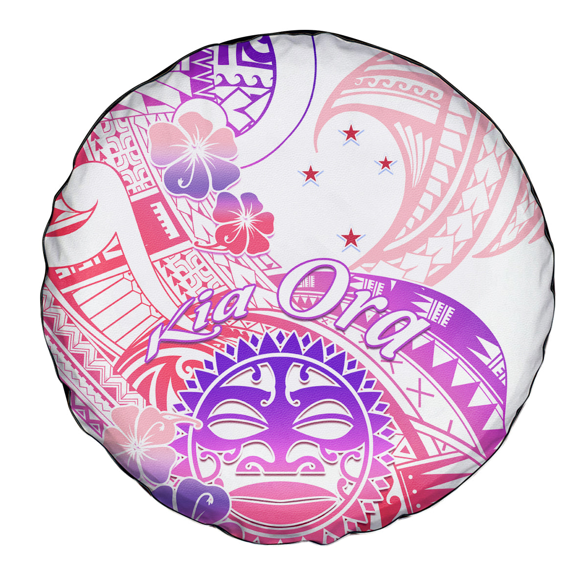 Kia Ora Maori New Zealand Pastel Spare Tire Cover Sun Ta Moko Sweet Version LT01 - Polynesian Pride
