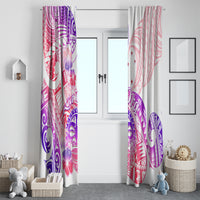 Kia Ora Maori New Zealand Pastel Window Curtain Sun Ta Moko Sweet Version LT01 - Polynesian Pride