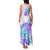 Kia Ora Maori New Zealand Pastel Family Matching Tank Maxi Dress and Hawaiian Shirt Sun Ta Moko Violet Version LT01 - Polynesian Pride