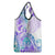 Kia Ora Maori New Zealand Pastel Grocery Bag Sun Ta Moko Violet Version