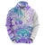 Kia Ora Maori New Zealand Pastel Hoodie Sun Ta Moko Violet Version LT01 - Polynesian Pride