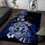Aotearoa Kia Ora New Zealand Ta Moko Blue Version Area Rug LT01 Blue - Polynesian Pride