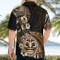 Aotearoa Kia Ora New Zealand Ta Moko Gold Version Hawaiian Shirt LT01 - Polynesian Pride