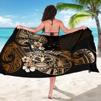 Aotearoa Kia Ora New Zealand Ta Moko Gold Version Sarong LT01 - Polynesian Pride