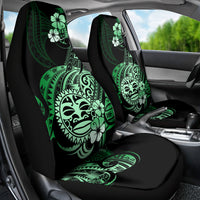 Aotearoa Kia Ora New Zealand Ta Moko Green Version Car Seat Cover LT01 - Polynesian Pride