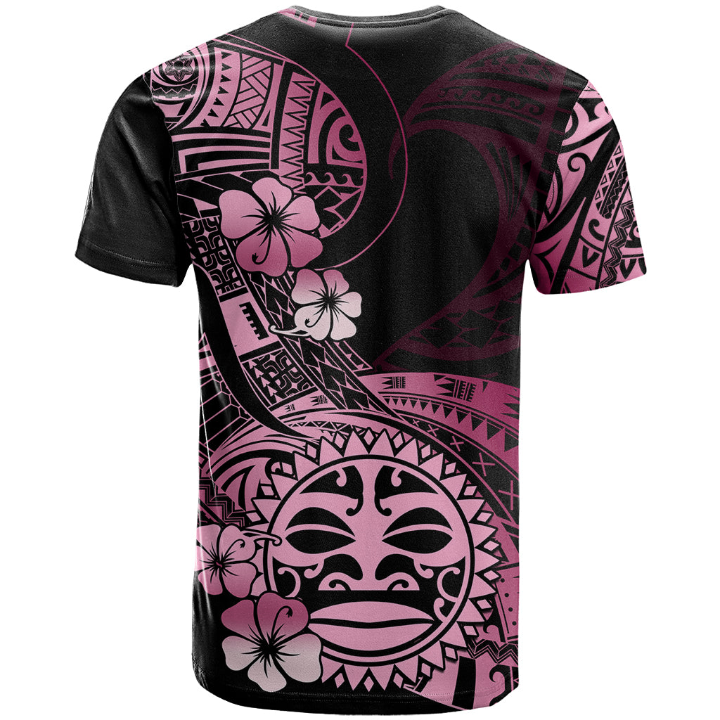 Aotearoa Kia Ora New Zealand Ta Moko Pink Version T Shirt LT01 - Polynesian Pride