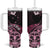 Aotearoa Kia Ora New Zealand Ta Moko Pink Version Tumbler With Handle