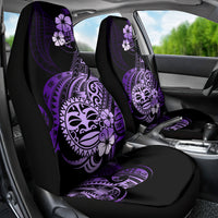 Aotearoa Kia Ora New Zealand Ta Moko Purple Version Car Seat Cover LT01 - Polynesian Pride