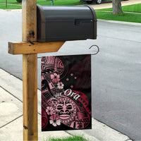 Aotearoa Kia Ora New Zealand Ta Moko Red Version Garden Flag LT01 - Polynesian Pride