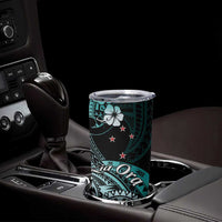 Aotearoa Kia Ora New Zealand Ta Moko Turquoise Version Tumbler Cup
