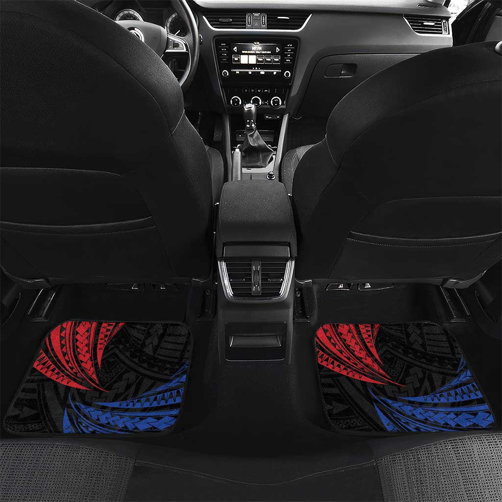 Lapulapu The First Filipino Hero Car Mats Polynesian Pattern