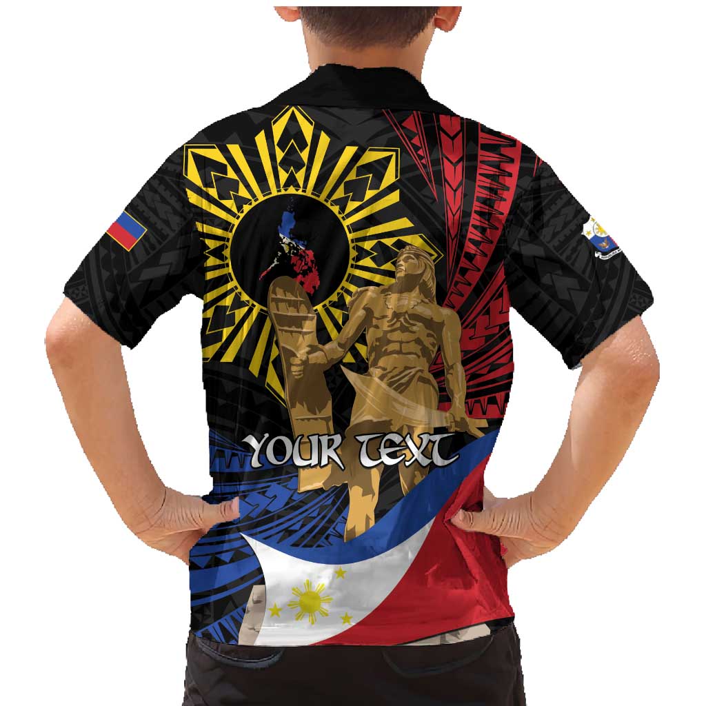 Personalized Lapulapu The First Filipino Hero Family Matching Mermaid Dress and Hawaiian Shirt Polynesian Pattern