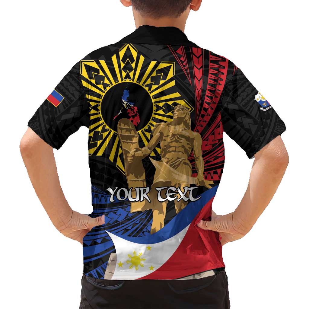 Personalized Lapulapu The First Filipino Hero Family Matching Off Shoulder Maxi Dress and Hawaiian Shirt Polynesian Pattern