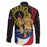 Personalized Lapulapu The First Filipino Hero Family Matching Short Sleeve Bodycon Dress and Hawaiian Shirt Polynesian Pattern