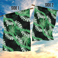 Puakenikeni Maile Lei Garden Flag Frangipani Green Tropical Leaves