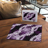 Puakenikeni Maile Lei Puzzle Frangipani Purple Tropical Leaves