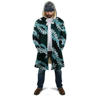 Puakenikeni Maile Lei Cloak Frangipani Turquoise Tropical Leaves