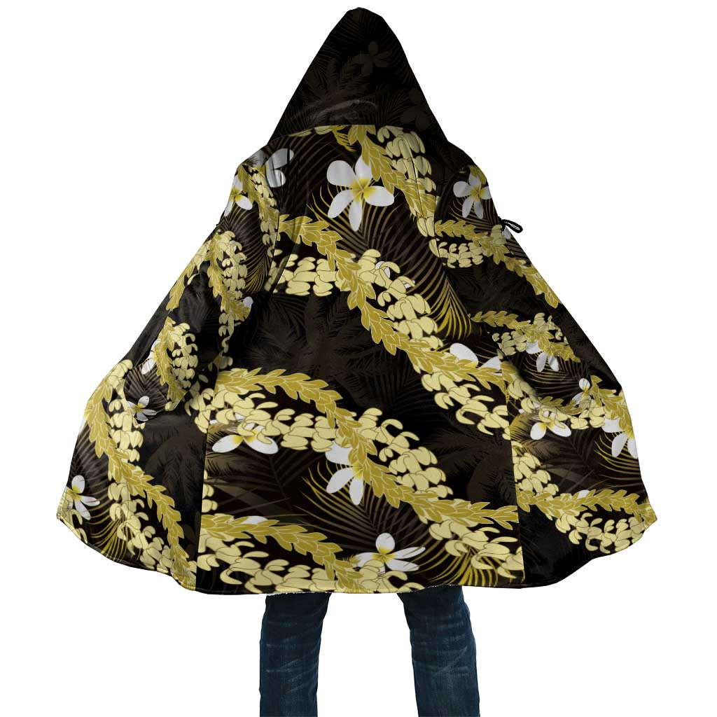 Puakenikeni Maile Lei Cloak Frangipani Yellow Tropical Leaves