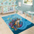 Personalized Hawaii Sea Turtle Area Rug Hawaii Map Ocean Vibes