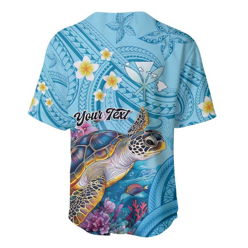 Personalized Hawaii Sea Turtle Baseball Jersey Hawaii Map Ocean Vibes