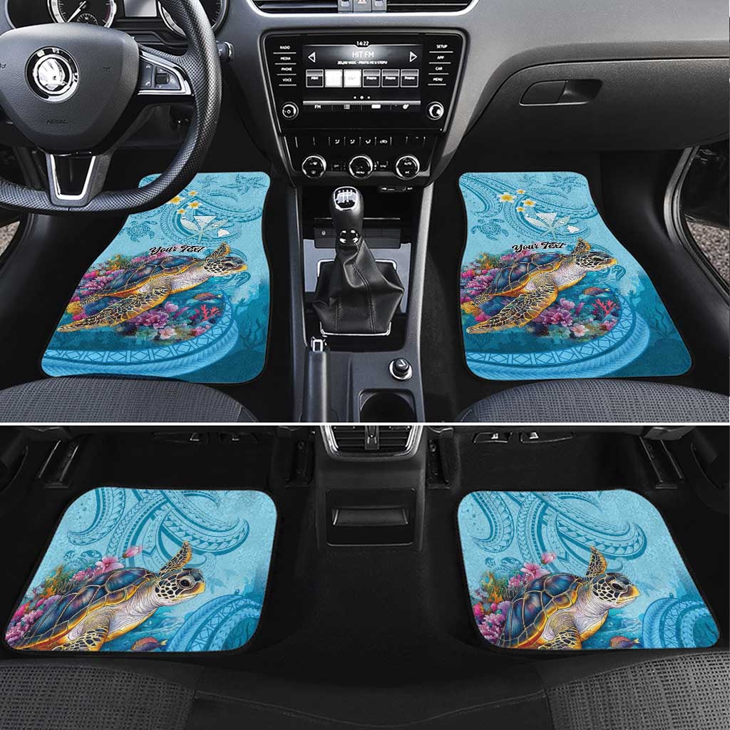 Personalized Hawaii Sea Turtle Car Mats Hawaii Map Ocean Vibes