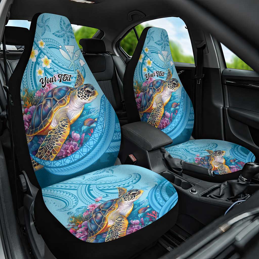 Personalized Hawaii Sea Turtle Car Seat Cover Hawaii Map Ocean Vibes
