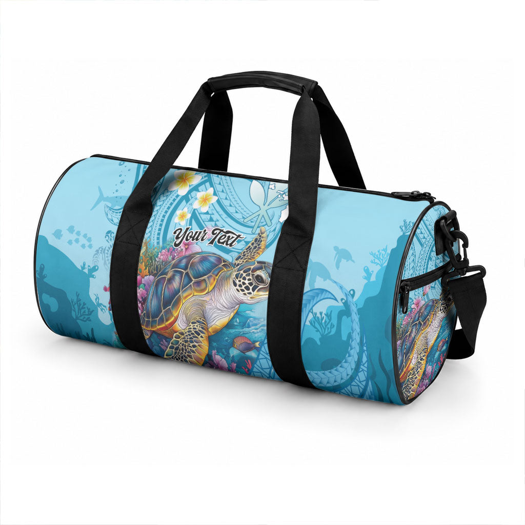 Personalized Hawaii Sea Turtle Duffle Bag Hawaii Map Ocean Vibes