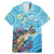 Personalized Hawaii Sea Turtle Family Matching Mermaid Dress and Hawaiian Shirt Hawaii Map Ocean Vibes
