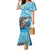 Personalized Hawaii Sea Turtle Family Matching Mermaid Dress and Hawaiian Shirt Hawaii Map Ocean Vibes