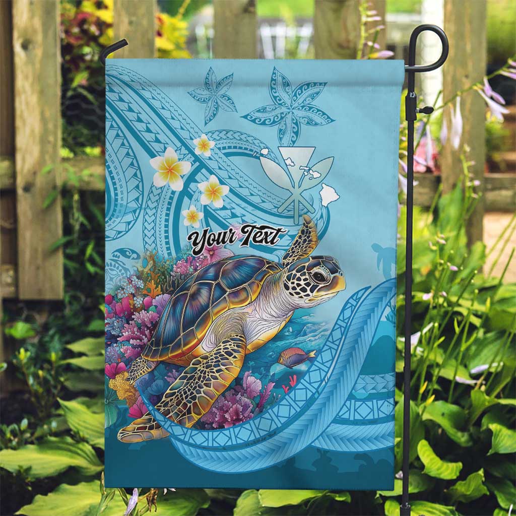 Personalized Hawaii Sea Turtle Garden Flag Hawaii Map Ocean Vibes