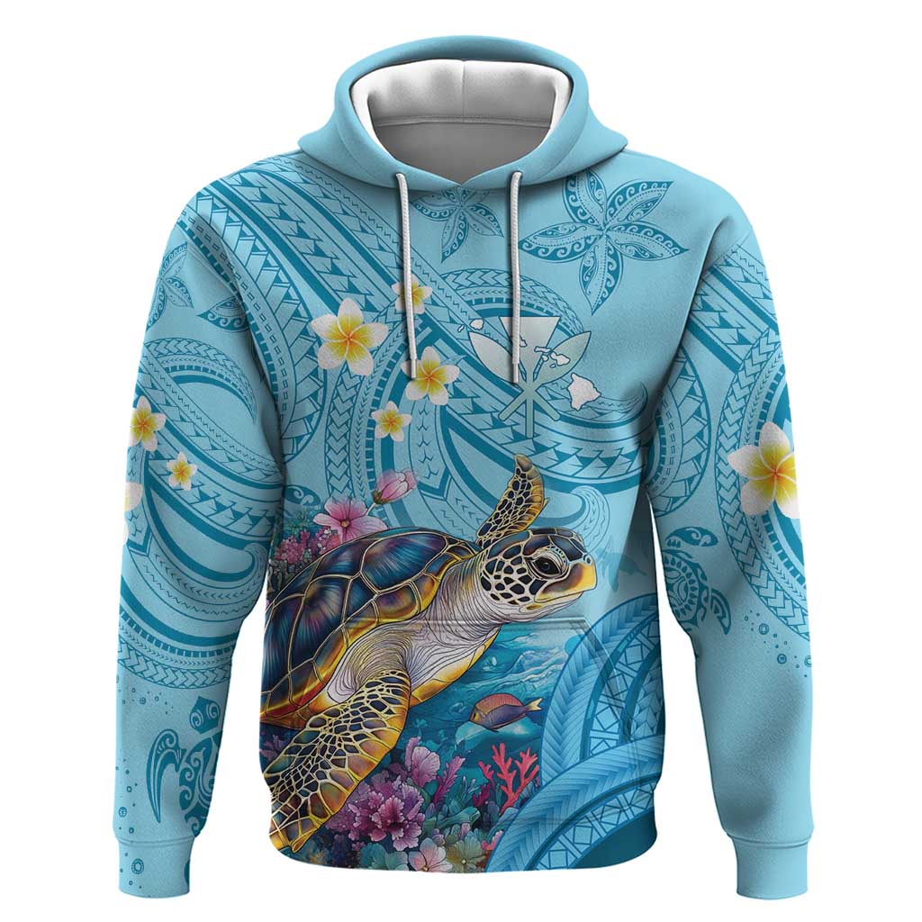 Personalized Hawaii Sea Turtle Hoodie Hawaii Map Ocean Vibes