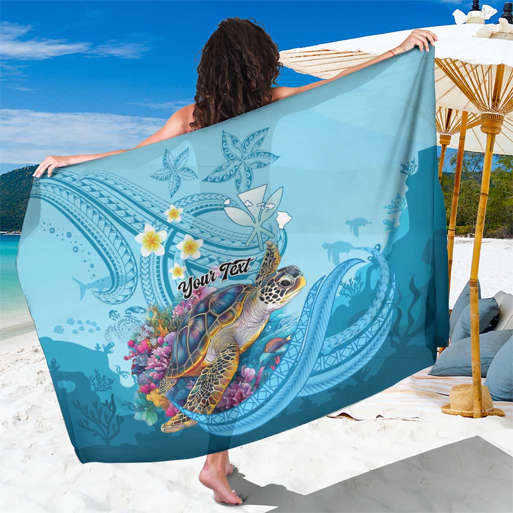 Personalized Hawaii Sea Turtle Sarong Hawaii Map Ocean Vibes
