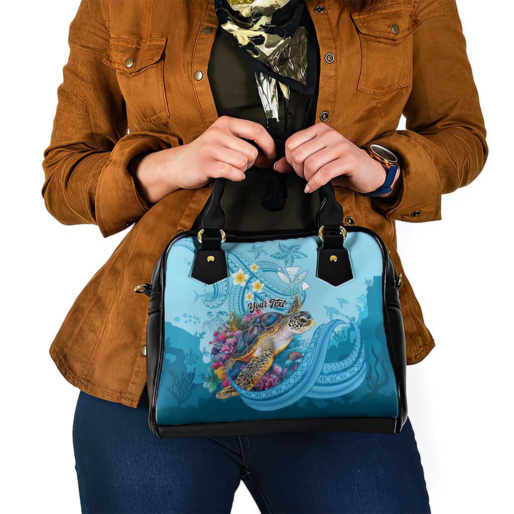 Personalized Hawaii Sea Turtle Shoulder Handbag Hawaii Map Ocean Vibes