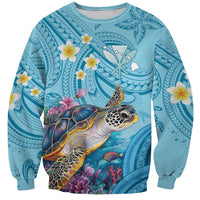 Personalized Hawaii Sea Turtle Sweatshirt Hawaii Map Ocean Vibes