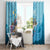 Personalized Hawaii Sea Turtle Window Curtain Hawaii Map Ocean Vibes