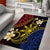 Philippines Spirit Tribal Sun Plumeria Area Rug Red And Blue Polynesian Pattern