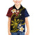Philippines Spirit Tribal Sun Plumeria Family Matching Mermaid Dress and Hawaiian Shirt Red And Blue Polynesian Pattern