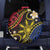 Philippines Spirit Tribal Sun Plumeria Spare Tire Cover Red And Blue Polynesian Pattern